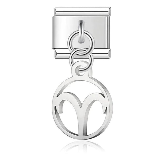 Aries Sign, on Silver