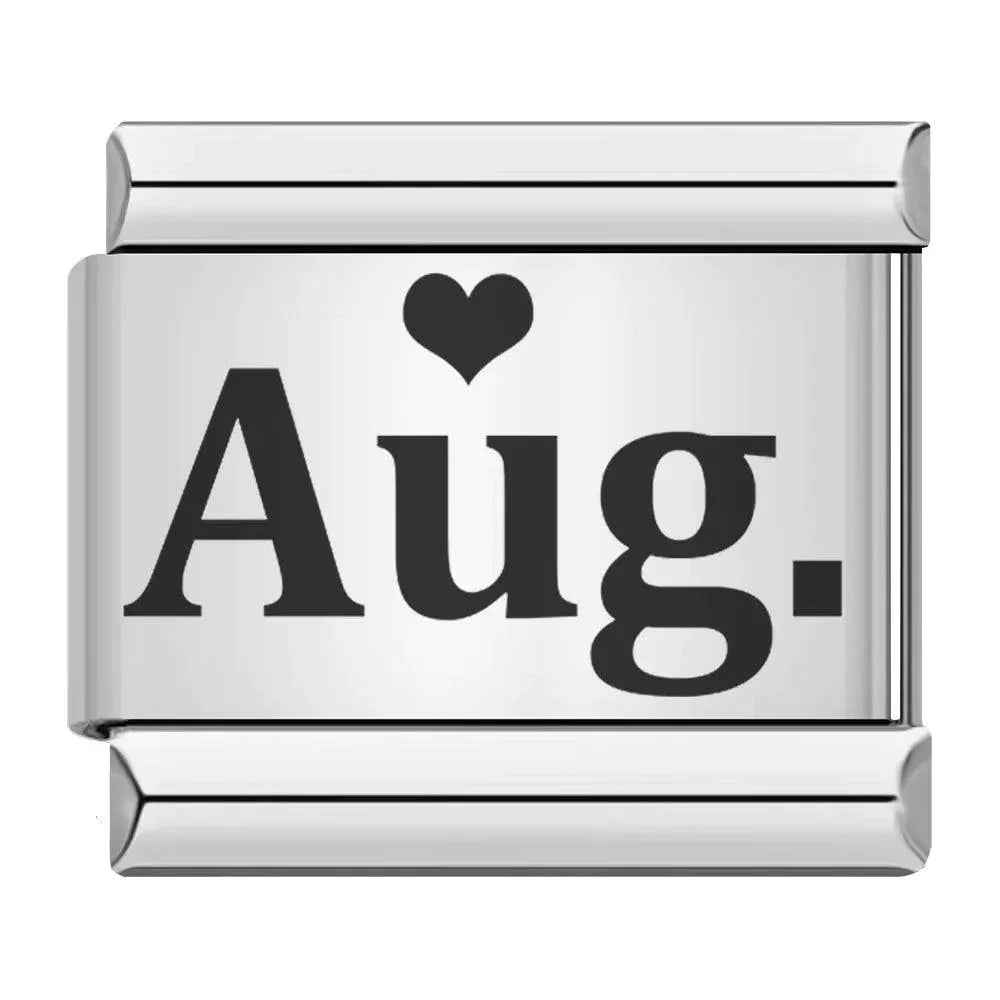 August with Heart, on Silver