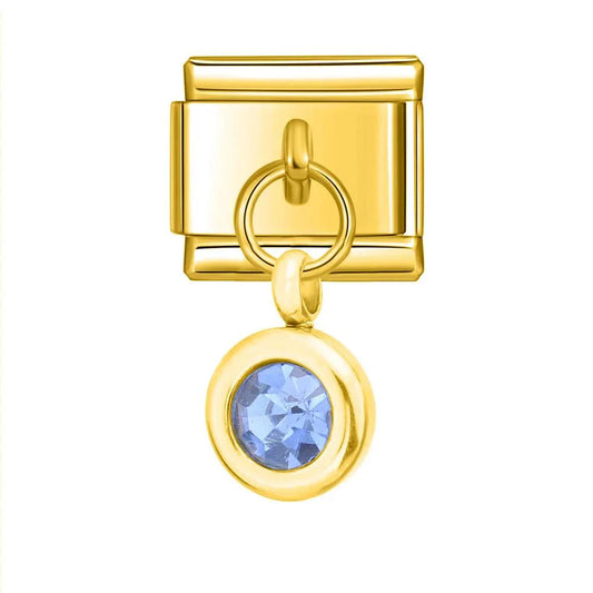 Birthstone December, on Gold