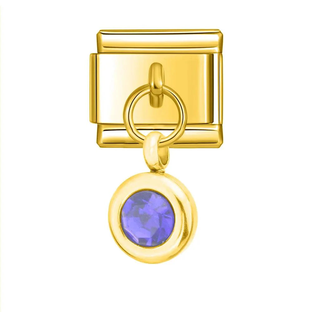 Birthstone February, on Gold