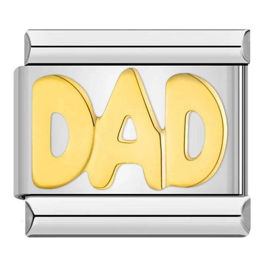 Dad in Gold, on Silver