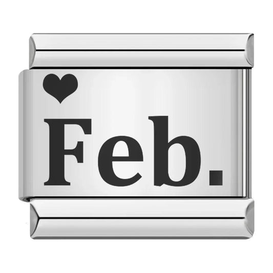 February with Heart, on Silver