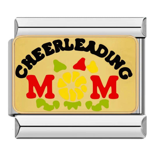 Gold Plate, Cheerleading Mom, on Silver