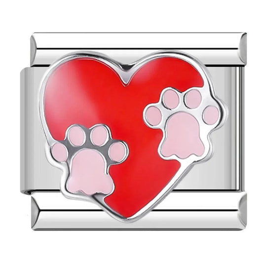 Heart with legs, on Silver