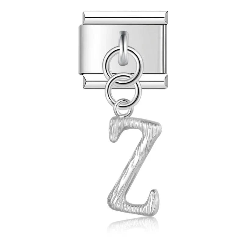 Letter Z, Hanging, on Silver