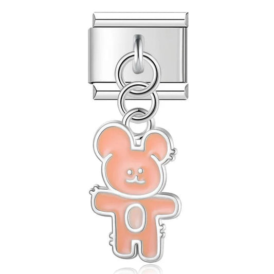 Little Pink Bear, on Silver