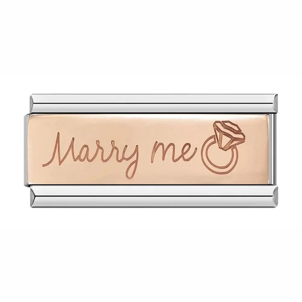 Marry Me & Ring, Double, on Silver