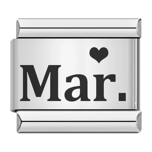 Mars with Heart, on Silver