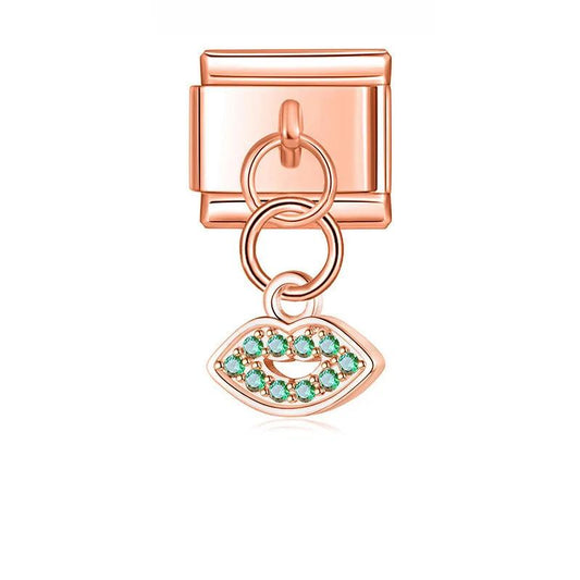 Mouth with Stones, on Rose Gold