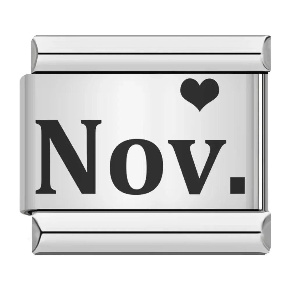 November with Heart, on Silver