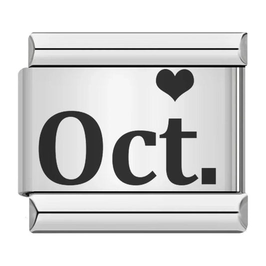 October with Heart, on Silver