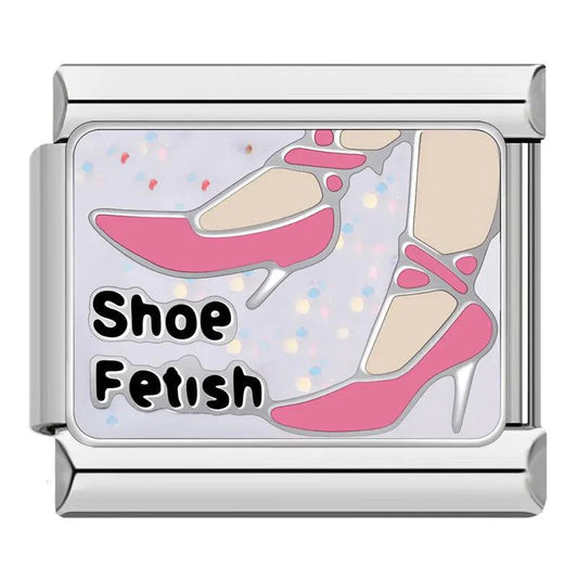 Pairs of Pink Heels, Shoe Fetish, on Silver