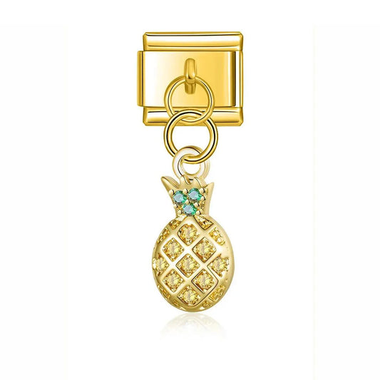 Pineapple with Stones, on Gold