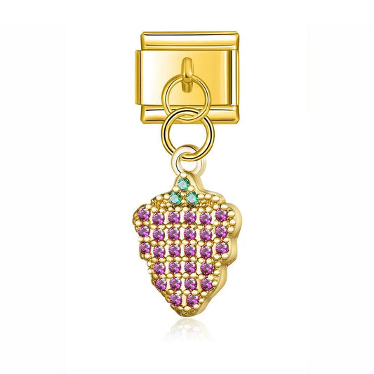 Raspberry with Stones, on Gold