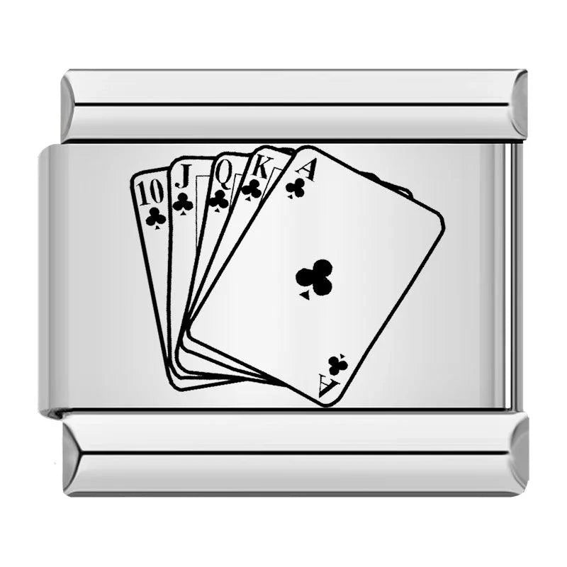 Royal Flush, on Silver