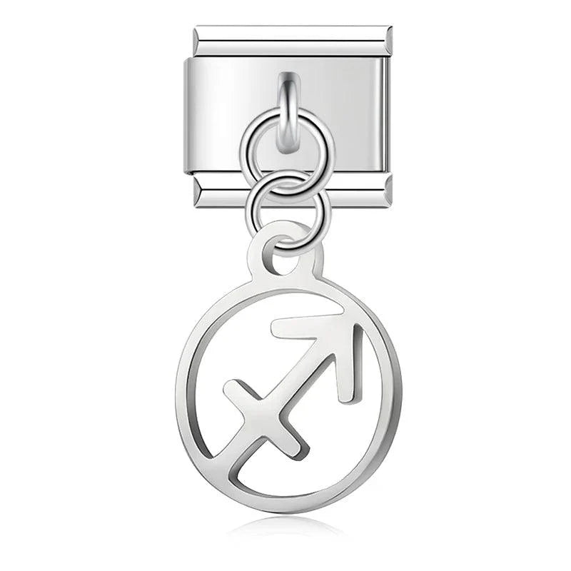 Sagittarius Sign, on Silver