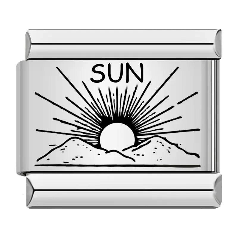 Sun in the Mountains, on Silver