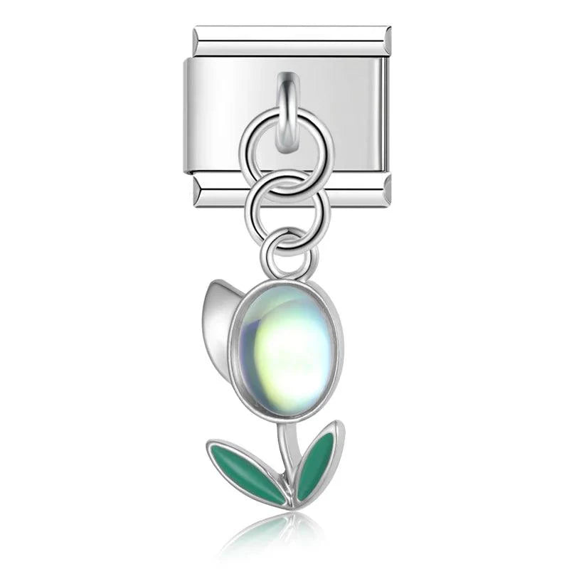 Tulip, on Silver